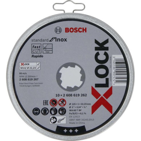 Bosch Δίσκος Κοπής Μετάλλου με 60 Δόντια 125mm 2608619267