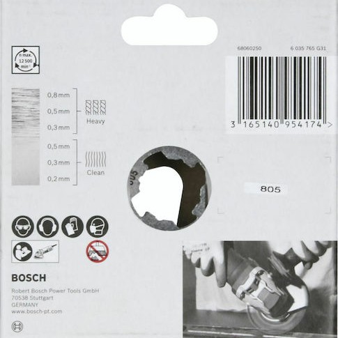 Bosch 2608620731 Συρματόβουρτσα με Κοτσίδες για Γωνιακό Τροχό 115mm