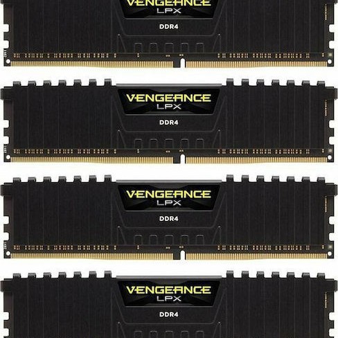 Corsair Vengeance LPX DDR4 32GB RAM με 4x8GB Modules και Ταχύτητα 3600 για Desktop