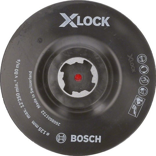 Bosch 2608601722 Πέλμα Γωνιακού Τροχού με Αυτοκόλλητο Velcro 125