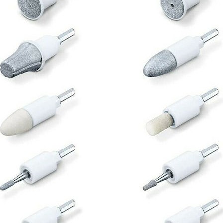 Beurer MP 64 Τροχός Νυχιών Μπαταρίας Λευκός με 4400 Στροφές ανά Λεπτό