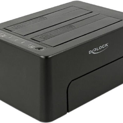 DeLock USB Type-C 3.1 Docking Station Docking Station για 2 Σκληρούς Δίσκους SATA 3.5