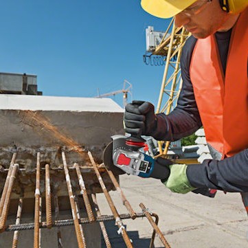 Bosch GWX 18V-10 SC Τροχός 125mm Μπαταρίας Brushless με Ρύθμιση Στροφών 18V Solo