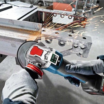 Bosch GWX 18V-10 PSC Τροχός 125mm Μπαταρίας Brushless με Ρύθμιση Στροφών 18V Solo