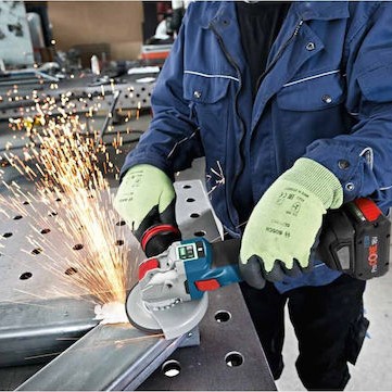 Bosch GWX 18V-10 PSC Τροχός 125mm Μπαταρίας Brushless με Ρύθμιση Στροφών 18V Solo