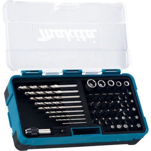 Makita Σετ Κατσαβιδόλαμες 1/4 & Τρυπάνια Σετ 48 Τρυπάνια με Εξάγωνο Στέλεχος