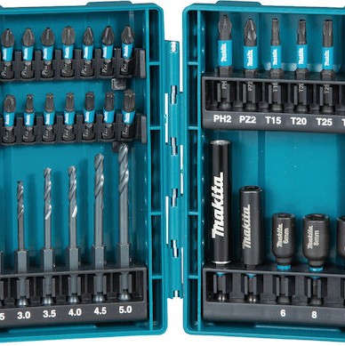 Makita Σετ 33 Τρυπάνια με Κυλινδρικό Στέλεχος