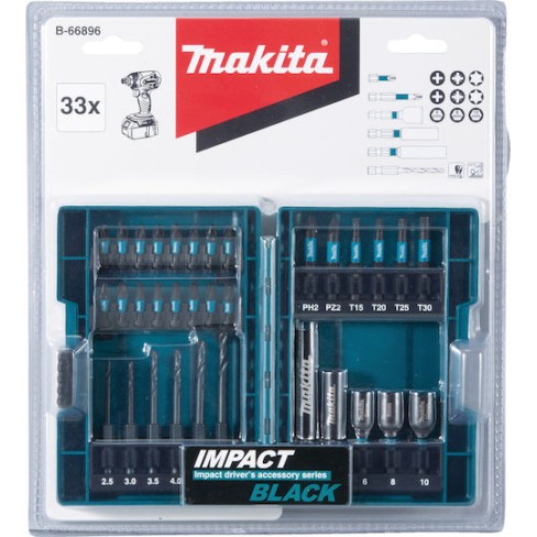 Makita Σετ 33 Τρυπάνια με Κυλινδρικό Στέλεχος