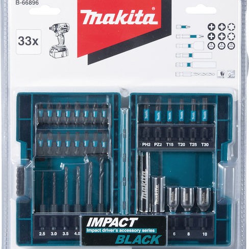 Makita Σετ 33 Τρυπάνια με Κυλινδρικό Στέλεχος