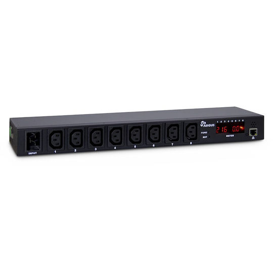 Inter-Tech SW-0816 Πολύπριζο Rack Μαύρο