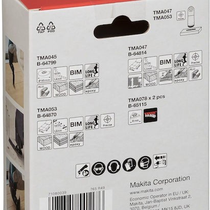 Makita Αναλώσιμα Πολυεργαλείων 5τμχ B-67511