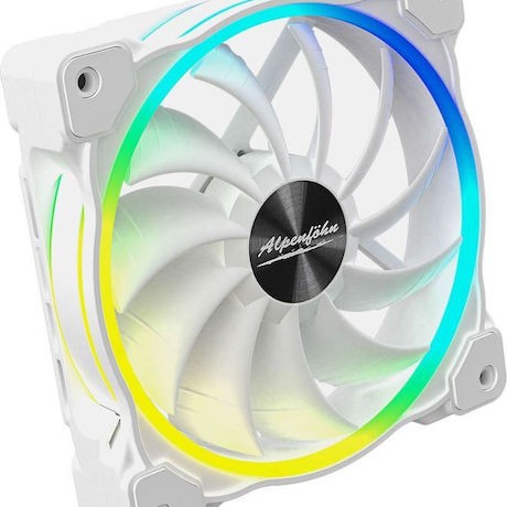 Alpenfoehn Wing Boost 3 ARGB High Speed Case Fan 120mm με Σύνδεση 4-Pin PWM 3τμχ Λευκό
