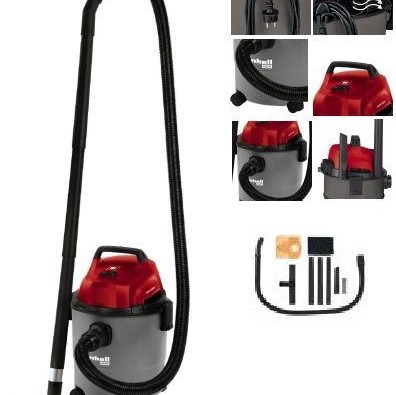 Einhell Σκούπα Υγρών / Στερεών 1250W με Πλαστικό Κάδο 15lt