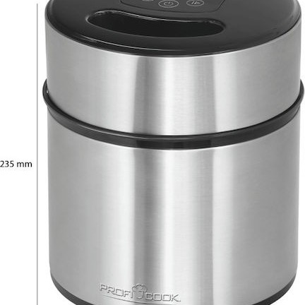 Profi Cook PC-ICM 1140 Παγωτομηχανή 1.8lt Ασημί