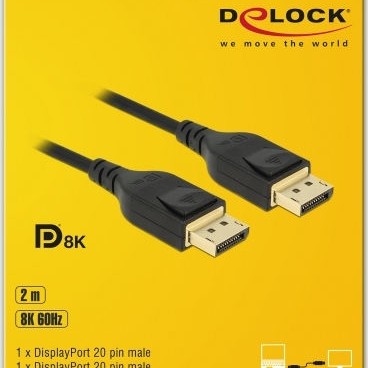 DeLock Cable DisplayPort male - DisplayPort male 2m (85660)