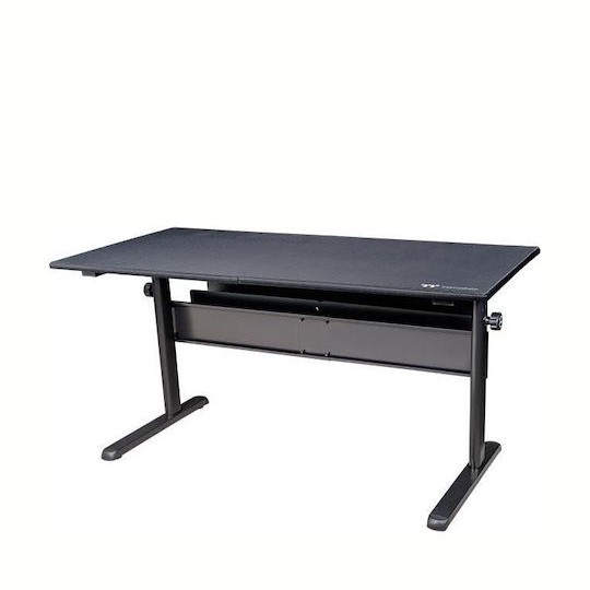 Ηλεκτρικό Γραφείο Gaming Bale Station Ξύλινο Black με Μεταλλικά Πόδια & Ρυθμιζόμενο Ύψος 150x70x73.5εκ.