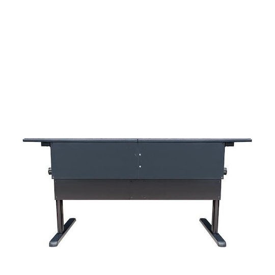 Ηλεκτρικό Γραφείο Gaming Bale Station Ξύλινο Black με Μεταλλικά Πόδια & Ρυθμιζόμενο Ύψος 150x70x73.5εκ.