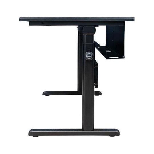 Ηλεκτρικό Γραφείο Gaming Bale Station Ξύλινο Black με Μεταλλικά Πόδια & Ρυθμιζόμενο Ύψος 150x70x73.5εκ.