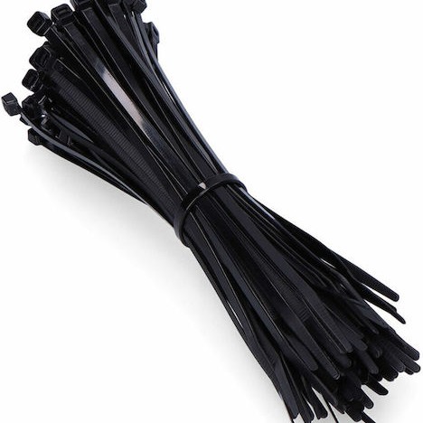 fischer Δεματικά Καλωδίων 200x3.6mm Μαύρο 100τμχ 37573