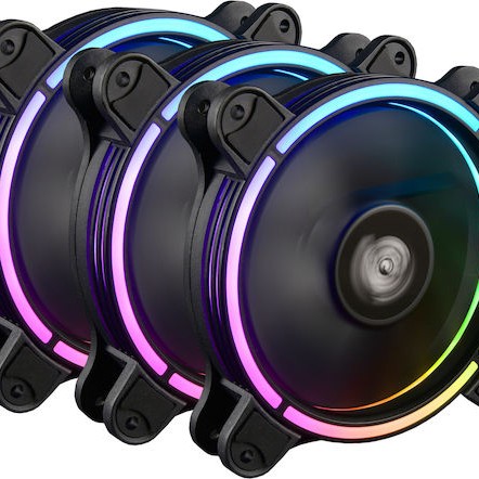 Enermax T.B. RGB AD. Case Fan 120mm με Σύνδεση 4-Pin PWM 3τμχ