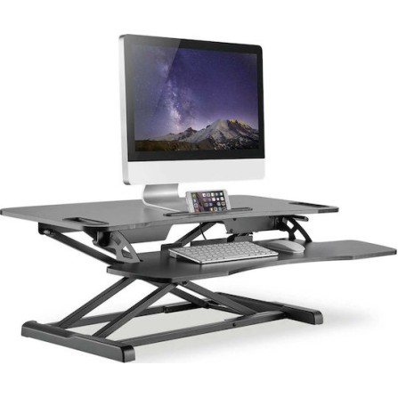 Digitus Βάση Δαπέδου Οθόνης Ασημί (DA-90380-1)