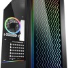Sharkoon RGB Lit 200 Gaming Midi Tower Κουτί Υπολογιστή με Πλαϊνό Παράθυρο Μαύρο