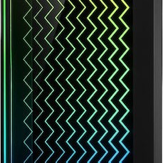 Sharkoon RGB Lit 200 Gaming Midi Tower Κουτί Υπολογιστή με Πλαϊνό Παράθυρο Μαύρο