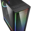 Sharkoon RGB Lit 200 Gaming Midi Tower Κουτί Υπολογιστή με Πλαϊνό Παράθυρο Μαύρο