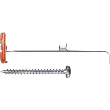 fischer Κιτ Βιδωτού Γάντζου + Επιτοίχιου Βύσματος 5cm Ούπα Πλαστικό 10x50mm 10τμχ