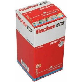 fischer Κιτ Βιδωτού Γάντζου + Επιτοίχιου Βύσματος 5cm Ούπα Πλαστικό 10x50mm 10τμχ