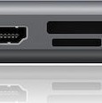 Icy Box USB-C Docking Station με HDMI 4K PD Ethernet και σύνδεση 2 Οθονών Γκρι (IB-DK4040-CPD)