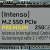 Intenso Premium SSD 250GB M.2 NVMe PCI Express 3.0