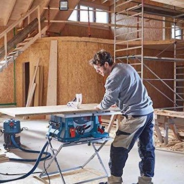 Bosch GTS 635-216 Professional Δισκοπρίονο Πάγκου με Ισχύ 1600W, Δίσκο Κοπής Διαμέτρου 216mm & Ταχύτητα Κοπής 5500rpm