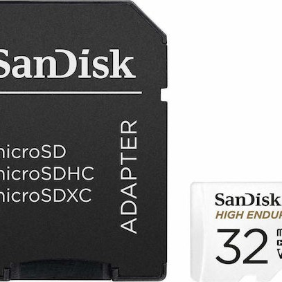 Sandisk High Endurance microSDHC 32GB Class 10 U3 V30 UHS-I με αντάπτορα