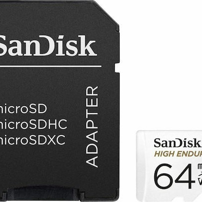 Sandisk High Endurance microSDXC 64GB Class 10 U3 V30 UHS-I με αντάπτορα