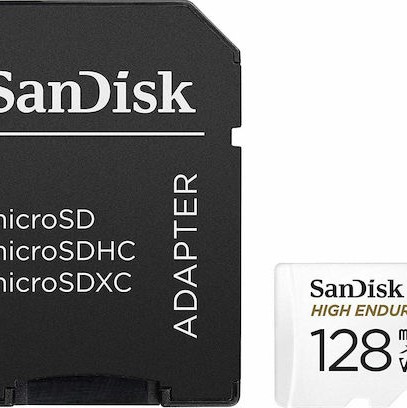 Sandisk High Endurance microSDXC 128GB Class 10 U3 V30 UHS-I με αντάπτορα