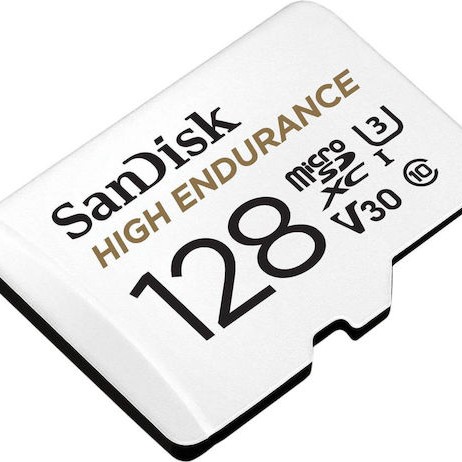 Sandisk High Endurance microSDXC 128GB Class 10 U3 V30 UHS-I με αντάπτορα