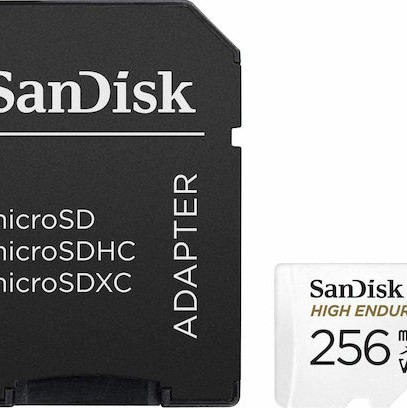 Sandisk High Endurance microSDXC 256GB Class 10 U3 V30 UHS-I με αντάπτορα
