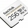 Sandisk High Endurance microSDXC 256GB Class 10 U3 V30 UHS-I με αντάπτορα