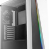 Aerocool Cylon Pro Tempered Glass Gaming Midi Tower Κουτί Υπολογιστή με Πλαϊνό Παράθυρο και RGB Φωτισμό Λευκό