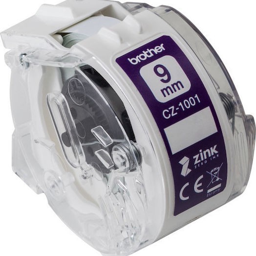 Brother Ταινία Ετικετογράφου 5m x 9mm σε Λευκό Χρώμα