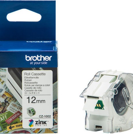 Brother Ταινία Ετικετογράφου 5m x 12mm σε Λευκό Χρώμα