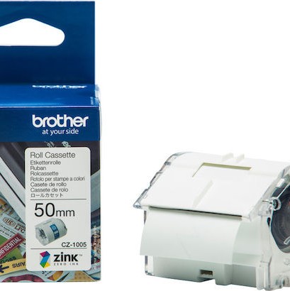 Brother Ταινία Ετικετογράφου 5m x 50mm σε Λευκό Χρώμα