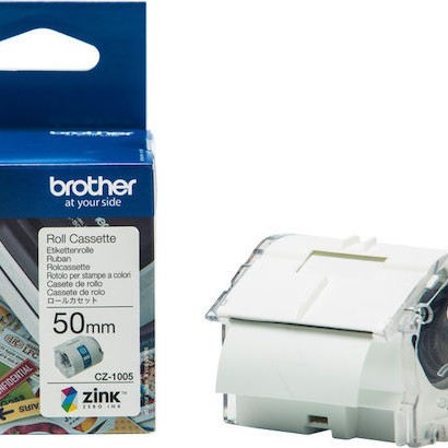 Brother Ταινία Ετικετογράφου 5m x 50mm σε Λευκό Χρώμα