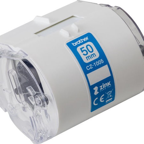 Brother Ταινία Ετικετογράφου 5m x 50mm σε Λευκό Χρώμα