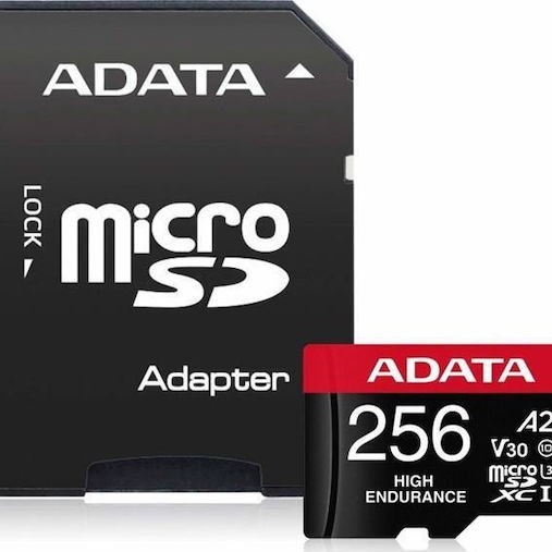 Adata High Endurance microSDXC 256GB Class 10 U3 V30 A2 UHS-I