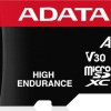 Adata High Endurance microSDXC 128GB Class 10 U3 V30 A2 UHS-I με αντάπτορα