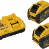 Dewalt Σετ 2 Μπαταριών Εργαλείου Λιθίου 54V Χωρητικότητας 12Ah με Φορτιστή