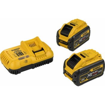 Dewalt Σετ 2 Μπαταριών Εργαλείου Λιθίου 54V Χωρητικότητας 12Ah με Φορτιστή