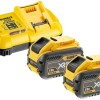 Dewalt Σετ 2 Μπαταριών Εργαλείου Λιθίου 54V Χωρητικότητας 12Ah με Φορτιστή